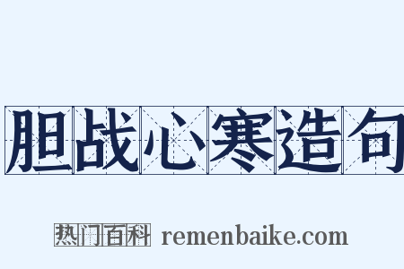 胆战心寒造句是什么意思的图片